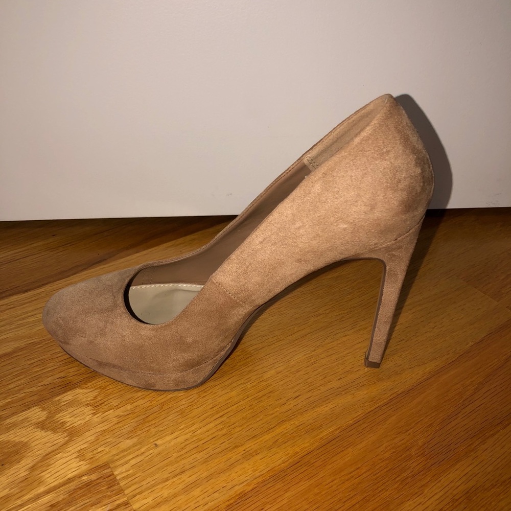 Tan Suede Pumps
